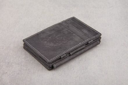 Garzini Magic Wallet Magistrale RFID Leder Zwart