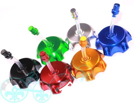 Gas Benzine Tank Cap Fit voor 90 110 125cc Pit Pro XR50 CRF50 Crossmotor zilver