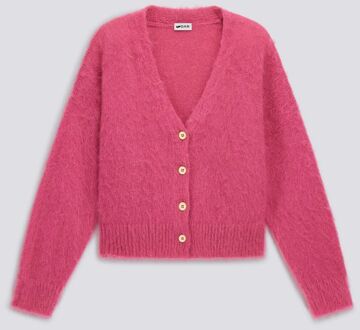 Gas Cardigan CAMI CARD voor dames met oversized pasvorm. Roze