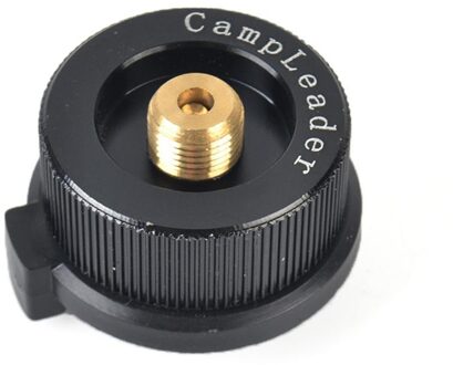 Gas Cartridge Hoofd Conversie Adapter Nozzle Fles Input Type Schroef Type Lindal Valve Output Camping Kookgerei Kachel Accessoires zwart