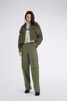 Gas Corduroy damesshirt WILBUR OVER W Groen