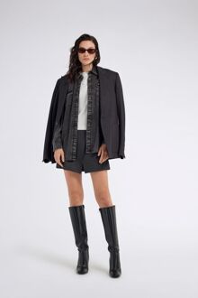 Gas Dames asfaltgrijze CRISTY-rok Grijs