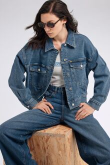 Gas Dames HERITAGE FORTY 84 J. 73MM jas in medium blauw Middelblauw