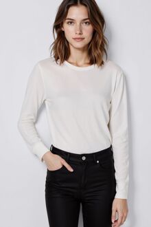 Gas Dames-T-shirt met lange mouwen HANIKE M/L GAS 1984 - maat M Wit