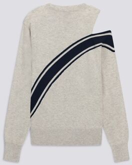 Gas Dames zilverwitte ALYCE trui - maat XL Wit Zilver