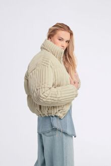 Gas Damescolbert in ribfluweel KIARA Wit - M