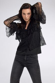 Gas Dameshemd MEADOW zwart