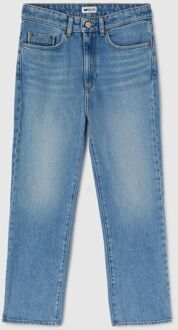 Gas Damesjeans in skinny pasvorm met uitlopende onderkant STAR CROP FLARE 69ML Blauw - 25 (Taille)