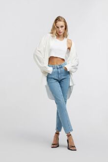 Gas Damesjeans lichtblauw 70'S MOM 06ML