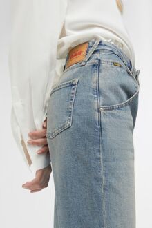 Gas Damesjeans medium blauw VIRID 76MM Middelblauw