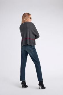 Gas Damespullover met ronde hals HAYDY Grijs - S