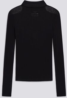 Gas Damestrui hoge hals wollen tricot HANIKE NEK M/L - maat S Zwart