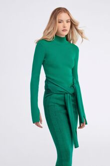 Gas Diepgroene ALISE' COLLAR trui voor dames - maat M