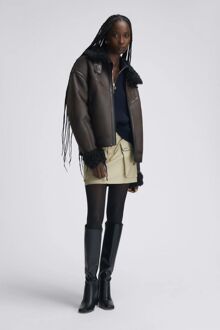 Gas Donkerbruine MYLA-jas voor dames - maat S Donker Bruin