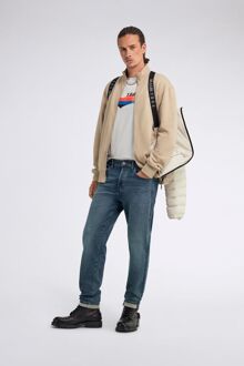 Gas Heren carrot fit jeans KEVIN 15MM Blauw - 28 (Taille)