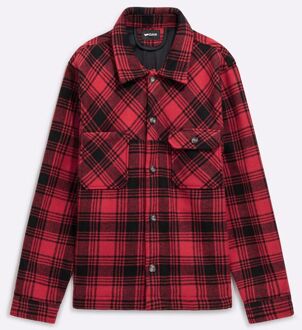 Gas Heren flanellen overhemd FYLLEI YOKE Zwart