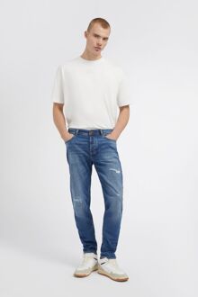 Gas Heren mediumblauwe KEVIN 78MM jeans Middelblauw