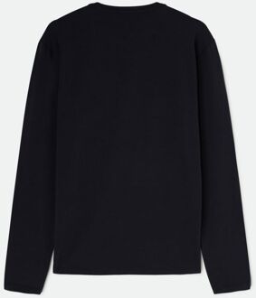 Gas Heren-T-shirt met lange mouwen JANIS/S STR 1984 blauw - maat XL