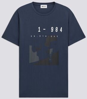 Gas Heren-T-shirt SCUBA"STREET" blauw - maat 3XL