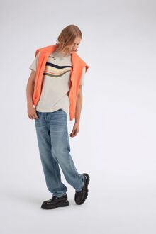 Gas Heren-T-shirt zilverwit DHARYS"AUTHENTIC - maat XL Wit Zilver