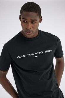 Gas Heren-T-shirt zwart DHARIS"GAS MILANO