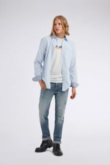 Gas Herenhemd blauw GHILL/R