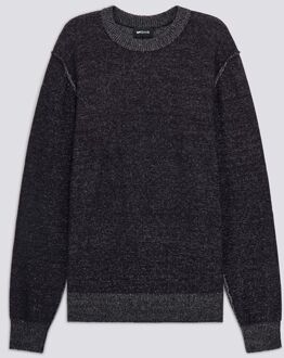 Gas Herenpullover AMARI ronde hals regular fit bi-color Blauw - XL