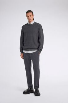 Gas Herenpullover AMARI ronde hals regular fit bi-color Grijs - XL