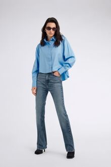 Gas Lichtblauw KAELY CROPPED-shirt voor dames