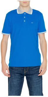 Gas Lichtblauw Polo Shirt Korte Mouwen GAS , Blue , Heren - 2Xl,Xl,L,M,S