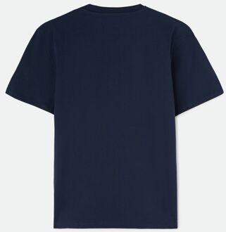 Gas Normaal T-shirt voor heren met logo DHARIS 1984 Blauw