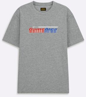 Gas Normaal T-shirt voor heren met logoprint DHARIS"GAME GAS"HAAR. Grijs - XL