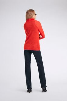 Gas Regular fit dames trui met hoge hals CAMI COLLAR Rood - S