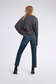 Gas Slim fit damesjeans met sigarettenbodem BETH 71MD Blauw - 27 (Taille)