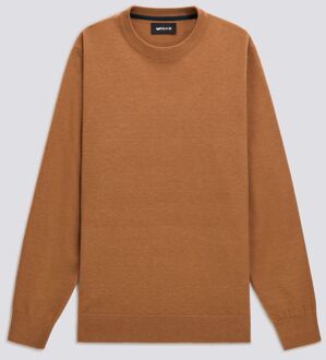 Gas Slim fit herenpullover AKIO SIMPLE Bruin