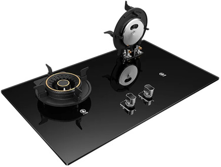 Gas Stove Double Burner New Style Magic Flame Gas Stove Household Fierce Fire Gas Stove Energy-Saving Double Burner Gas Stove