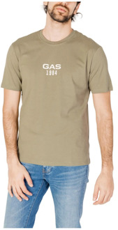 Gas T-Shirts GAS , Green , Heren - 2Xl,Xl,L,M,S