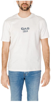 Gas T-Shirts GAS , White , Heren - 2Xl,Xl,L,M,S