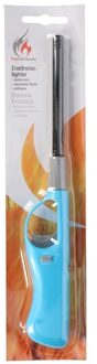 Gasaansteker - navulbaar - 26 cm - blauw - BBQ aanstekers