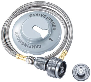 Gasfornuis Adapter Slang Met Sluiting Base Tank Adapter Camping Gas Bus Mate Slang Connector Voor Camping Koken Picknick 60cm