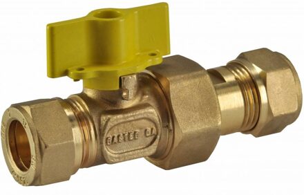 gaskraan 2x knel 15mm