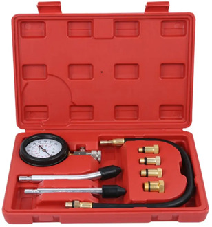 Gasoline Engine Compression Tester Auto Petrol Gas Engine Cylinder Automobile Pressure Gauge Tester Automotive Test Kit 0-300psi
