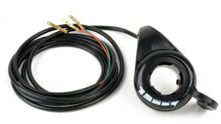 Gaspedaal Snelheid Controle Elektrische Fiets Plastic Metalen Thumb Throttle Scooter Accessoires Zwart Vervanging Praktische 3 Draad Grip