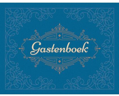 Gastenboek (blauw) - Boek Deltas Centrale uitgeverij (9044748424)