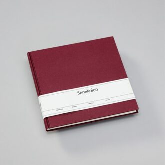 gastenboek, formaat 25 x 23 cm., kleur bordeaux