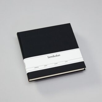 gastenboek, formaat 25 x 23 cm., kleur zwart