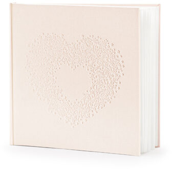 Gastenboek Lichtroze Hartje