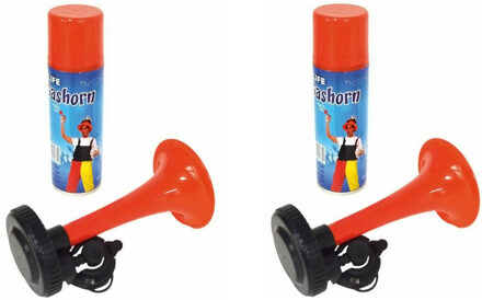 Gastoeter / Luchthoorn - 6x - gevuld met gas - 40 ml - Feesttoeters