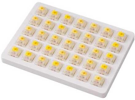 Gateron Cap Switch Set - Cap Milky-Yellow, 35 Switches Keyboard switches