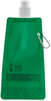 Gates gewoon opvouwbare waterfles 480ml Groen - One size